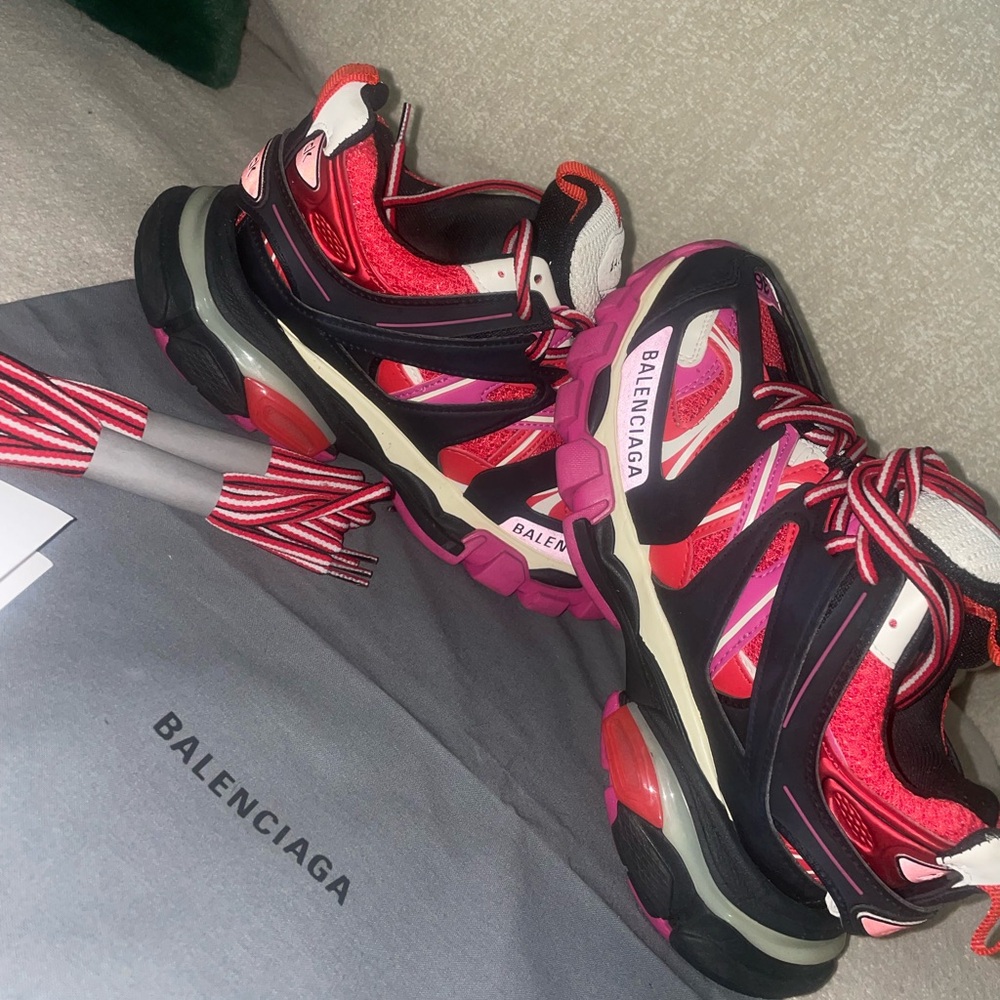 Balenciaga Pink and Black Sneakers